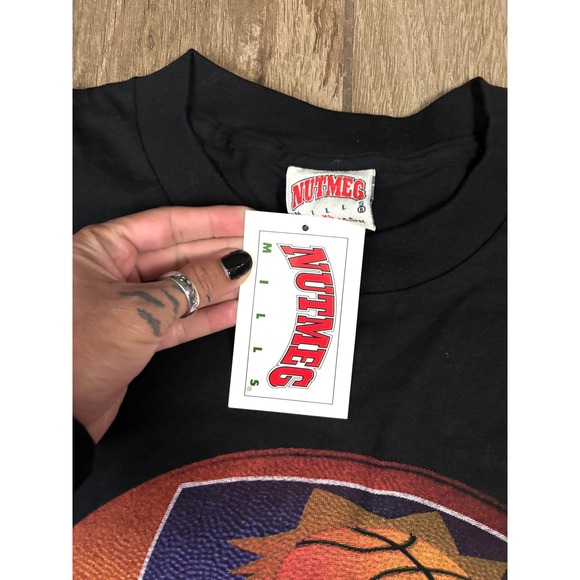 Vintage 1992 Phoenix Suns Nutmeg Mills NBA T Shirt NWT Made USA XL Deadstock - Picture 6 of 13
